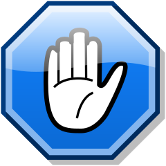 File:Stop hand nuvola blue.svg